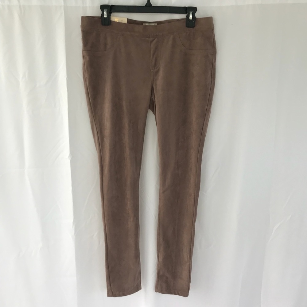 Altar’d State Faux Suede Taupe Leggings NWT